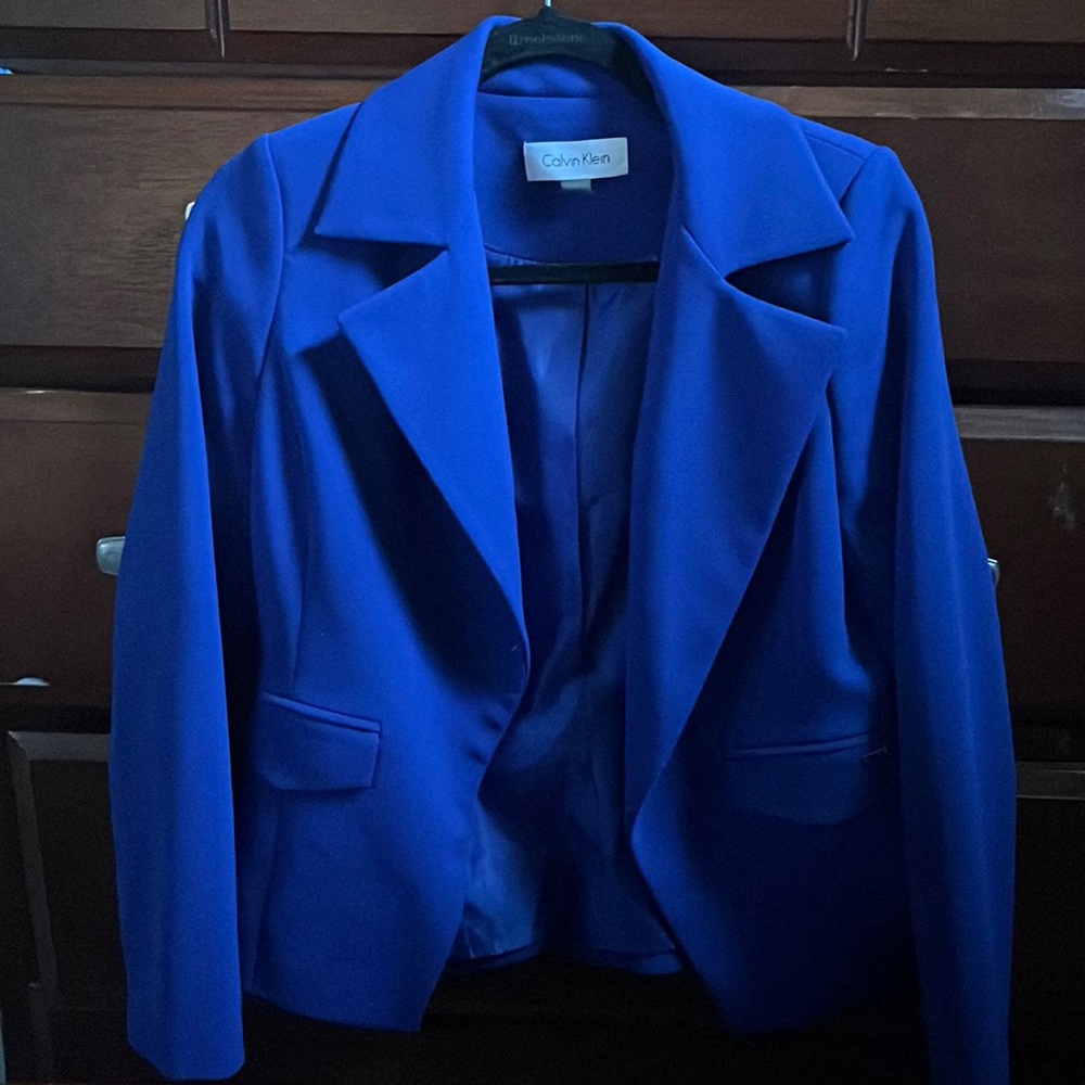 Calvin Klein size 4S Kentucky wildcats or colts blue blazer